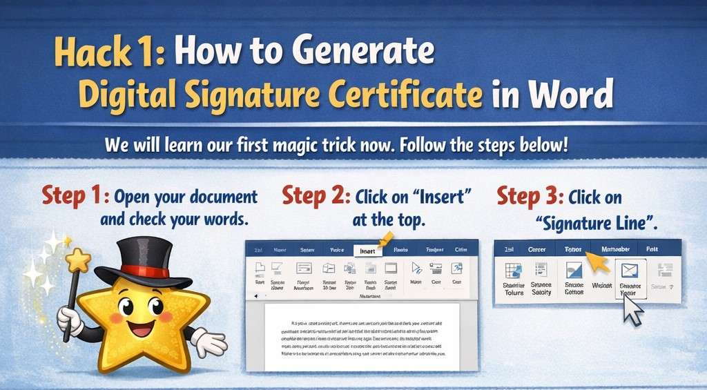 How to generate digital signature certificate: 2 Safe Hacks.