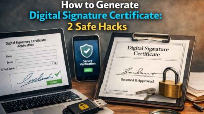How to generate digital signature certificate: 2 Safe Hacks.