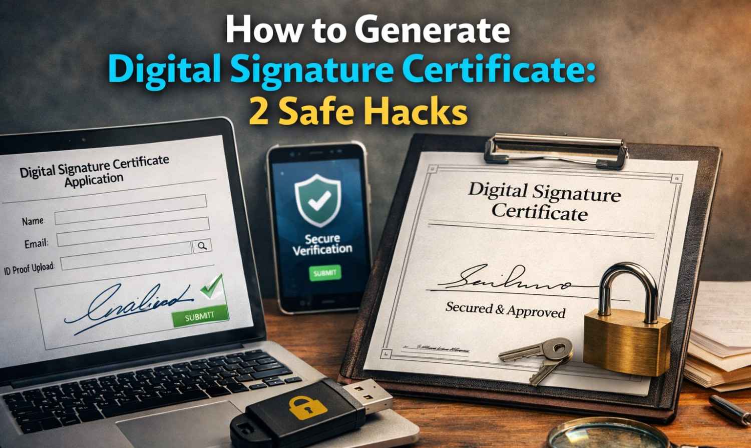 How to generate digital signature certificate: 2 Safe Hacks. How to generate digital signature certificate: 2 Safe Hacks.
